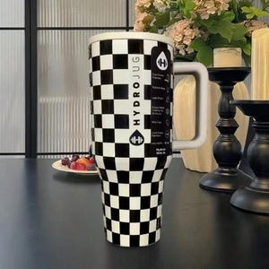 Hydrojug 40oz Traveler Tumbler – Personalized With Aubrie Checkers | Gift for Her | Traveler Cup