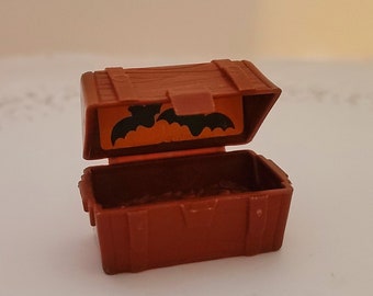 Vintage Bat Toy Chest From Weebles Haunted House 1970s by Hasbro, RARE Collectible Halloween Toy