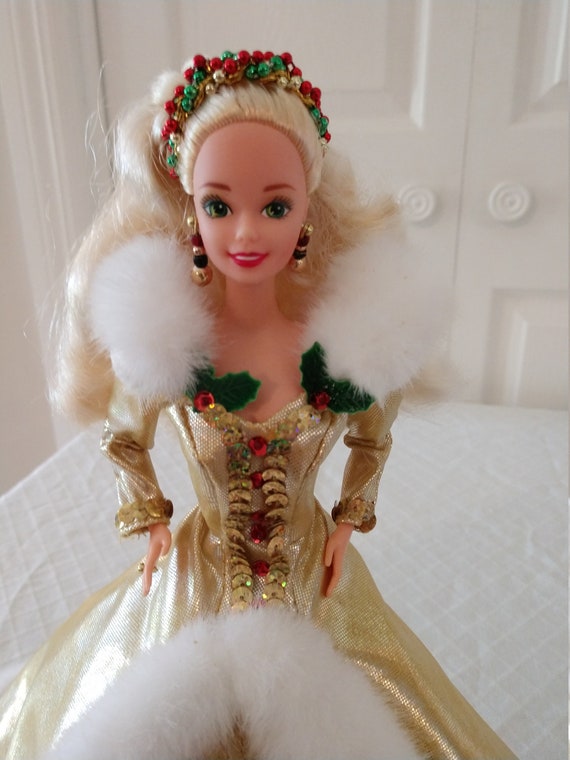 Vintage 1994 Happy Holidays Barbie by Mattel Special Edition Etsy