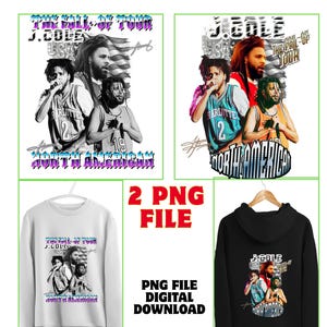 Diseño de camiseta PNG de la gira Fall Off de J. Cole (descarga digital)