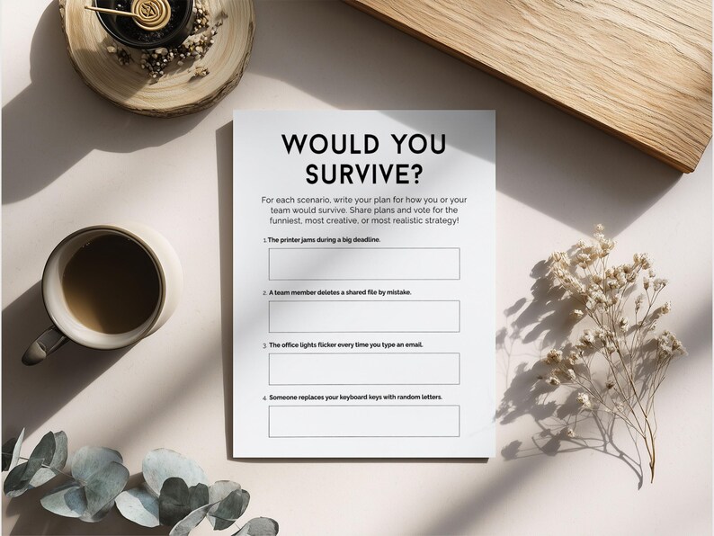 Office Team Building Games, Printable Office Party Games, Office Team Games, Staff Meeting Games, Workplace Icebreaker, Coworkers Party Game image 7