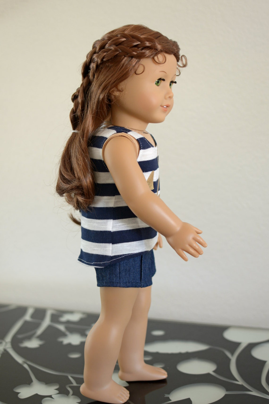 Doll Clothes Denim Pintuck Shorts for an American Girl Doll Etsy