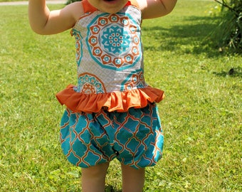 Bailey's Bubble Shorts PDF Pattern Sizes 6-12m to girls 8