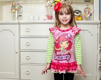 Heather's Ruffled Raglan Knit T-Shirt PDF Pattern sizes 6/12 months to 15/16 Kids