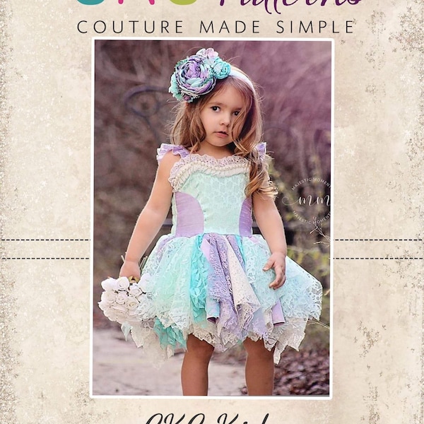 Berlin's Lace Dress Sizes Newborn to 14 Kids PDF Sewing Pattern
