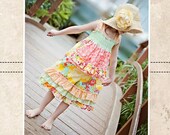 Lily's Lovely Apron Romper PDF Pattern Size 6/12m to 8 Kids Plus Free Doll Pattern