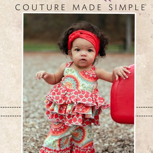 Kiki&#39;s Extra Ruffled Top Sizes NB to 8 Kids and Dolls PDF Pattern | Boutique Style | Sewing Pattern | Babies | Toddlers
