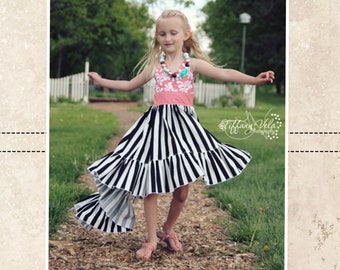 Hope's Hi-Low Dress PDF Pattern Sizes 6/12m to 8 Kids