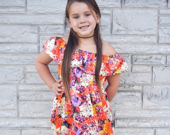 Marina's Girl's Ruffle Crop, Top, Dress and Maxi PDF Pattern 2T to 14 Girls