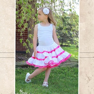 Sottoveste Patsy per neonati e bambine, modello PDF, taglie dalla neonata alla 7/8