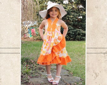 Monroe's Wrap Dress PDF Pattern - Sizes 6/12m to 8 Kids