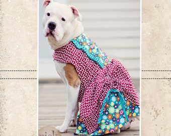 Poppy's Peekaboo Dress for Large Breed Dogs PDF Pattern sizes XS to XL