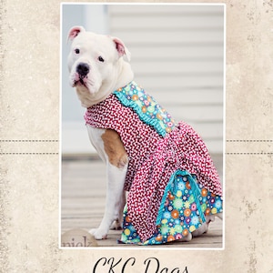 Poppy's Peekaboo Dress for Large Breed Dogs PDF Pattern sizes XS to XL image 1