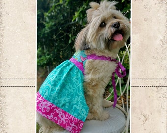 Hadleys Halter Dress for Small Breed Dogs PDF Pattern Sizes XS to XL
