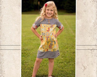 Paige’s Perfect A-Line Top, Tunic, and Dress Sizes 6/12m to 8 Kids PDF Pattern