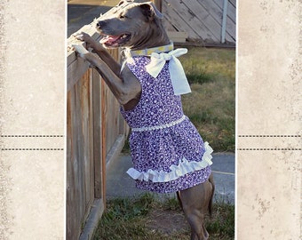 Anna's Sweetheart Halter Dress for Large Breed Dogs PDF Pattern Sizes XS to XL