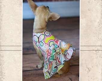 Poppy's Peekaboo Dress for Small Dog Breeds PDF Pattern sizes XS to XL