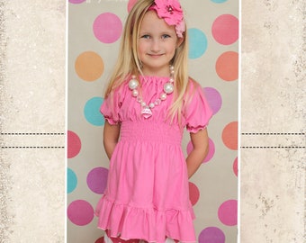 Kayla's Knit Ruffle Top and Dress Sizes 6/12m to 15/16 Kids and Dolls PDF Pattern | Sewing Pattern | Boutique Style