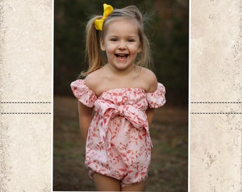 Zinnia's Romper Sizes NB to 4T Kids PDF Pattern