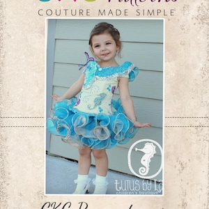 Cherri&#39;s Rounded Cupcake Skirt Sizes NB to 8 Kids PDF Pattern | Pageants | Pageantwear | Fishing Line Skirt | Cupcake Skirt | Glitz
