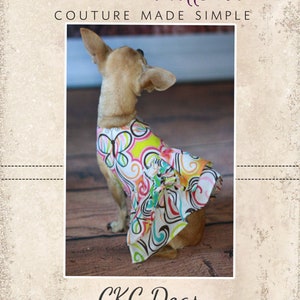 Poppy's Peekaboo Dress for Small Dog Breeds PDF Pattern sizes XS to XL