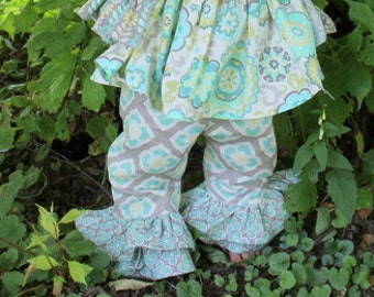 Baby Nicolette's Double Ruffle Pants & Capris PDF Pattern Sizes Newborn to 18/24m