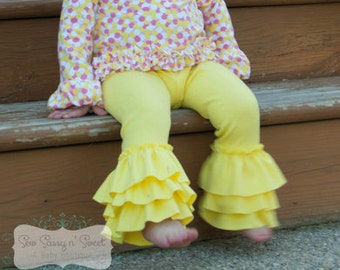 Kelsey's Ruffled Leggings Sizes NB to 15/16 Kids and Doll PDF Pattern