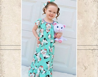 Aurora's Adorable Fleece Nightgown Sizes 2T to 14 Kids PDF Pattern