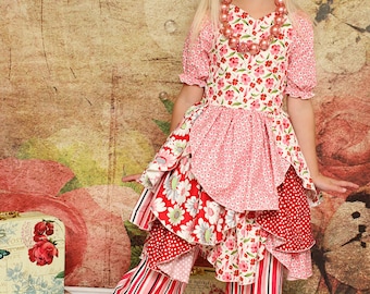 Petunia's Pretty Petal Dress and Pants PDF Pattern - Sizes 6 months to girls 8