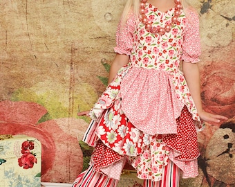 Petunia's Pretty Petal Dress and Pants PDF Pattern - Sizes 6 months to girls 8