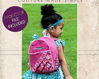 August’s All-Purpose Backpack PDF Pattern | Back to School | Toddler to Adult Book Bag | Rucksack | Knapsack | A0 and Projector