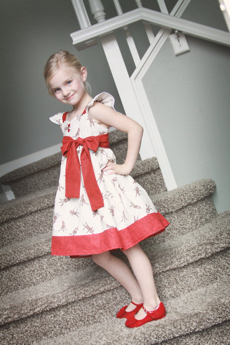 Bethany's Fancy Party Dress Sizes NB to 15/16 Kids and Doll PDF Pattern image 9