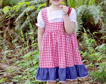 Tanya's Tie-Back Dress PDF Pattern Size 6-12m to 8 girls