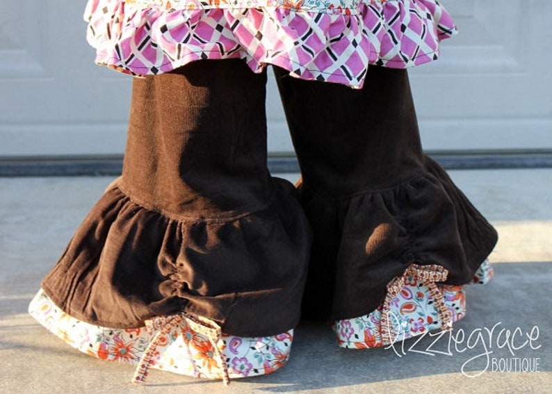 Opal's Peekaboo Ruffle Pants PDF Pattern Sizes 0/6m to 8 Kids image 8