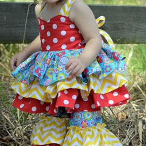 Kiki's Extra Ruffled Top Sizes NB to 8 Kids and Dolls PDF Pattern ...