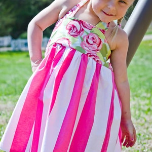 Amber's Simple Halter Top and Dress PDF Pattern size 6/12 months to 8 Kids Plus FREE Doll Pattern image 6