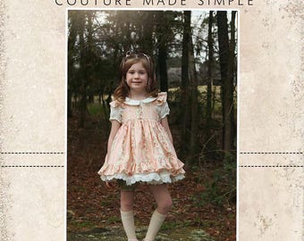 Marlowe's Vintage Dress and Pinafore Sizes NB to 14 Kids PDF Pattern