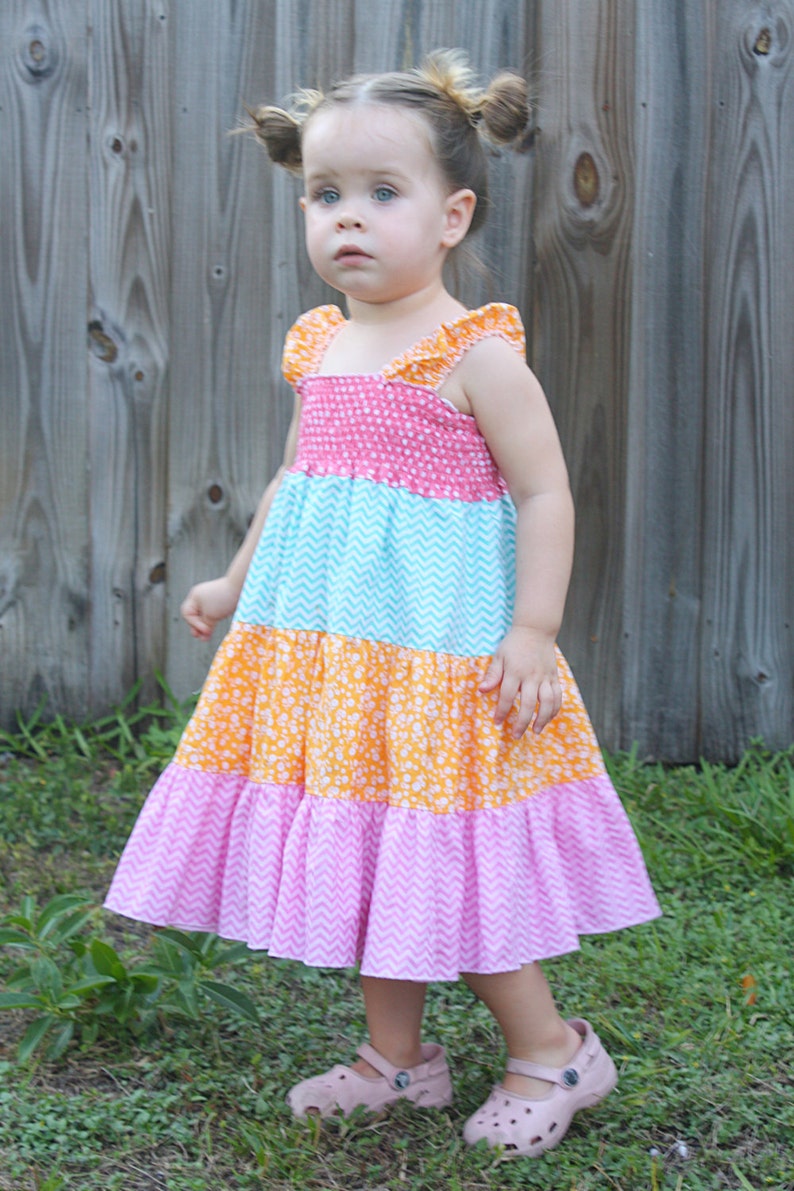 Brooklyn's Tiered Sundress PDF Pattern in Sizes 6/12 Mos Etsy