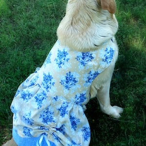 Poppy's Peekaboo Dress for Large Breed Dogs PDF Pattern sizes XS to XL image 6