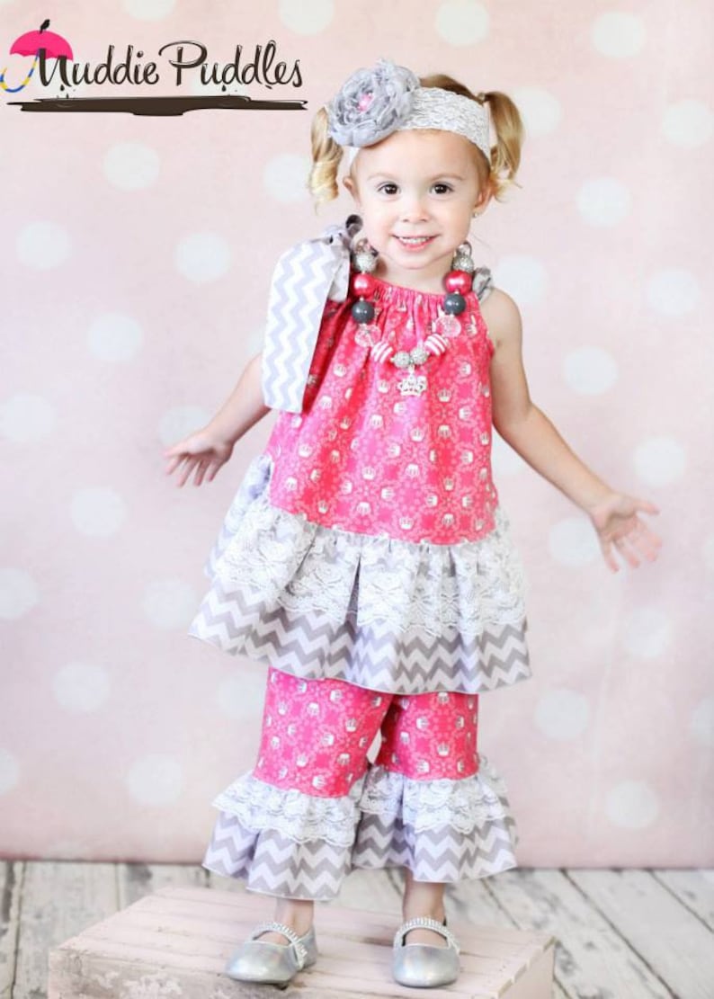 Harper's Pillowcase Ruffle Top and Dress PDF Pattern size Newborn to size 8 Kids Plus Free Doll Pattern image 8