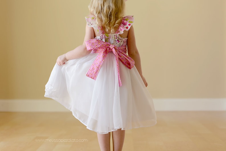 Bethany's Fancy Party Dress Sizes NB to 15/16 Kids and Doll PDF Pattern image 4