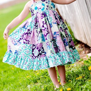 Penny's Patchwork Twirly Dress PDF Pattern NEW sizes 6-12 months to size 8 image 4