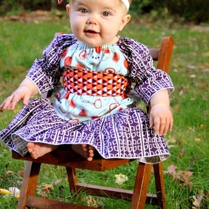 Malyn's Pretty Peasant Dress PDF Pattern size Newborn to 8 Kids image 8