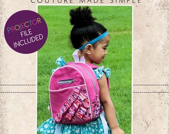 All-Purpose Backpack PDF Pattern | 3 Sizes for Kids & Adults | DIY School Bag with Multiple Pockets | Easy Zipper Installation