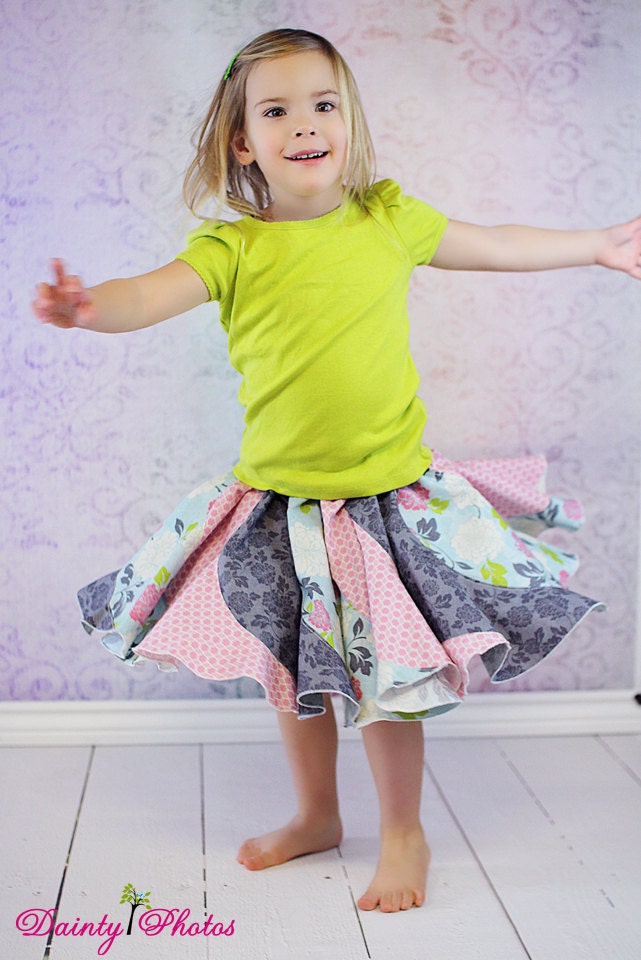Victoria's Ruffled Swirly Skirt PDF Pattern Sizes 6months - Etsy