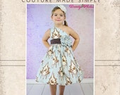 Paris 39 Party Dress PDF Sewing Pattern sizes Newborn to 8 Kids Plus FREE Doll Pattern