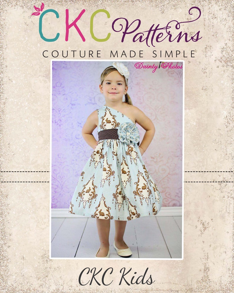 Paris' Party Dress PDF Sewing Pattern sizes Newborn to 15/16 Kids Plus FREE Doll Pattern image 1