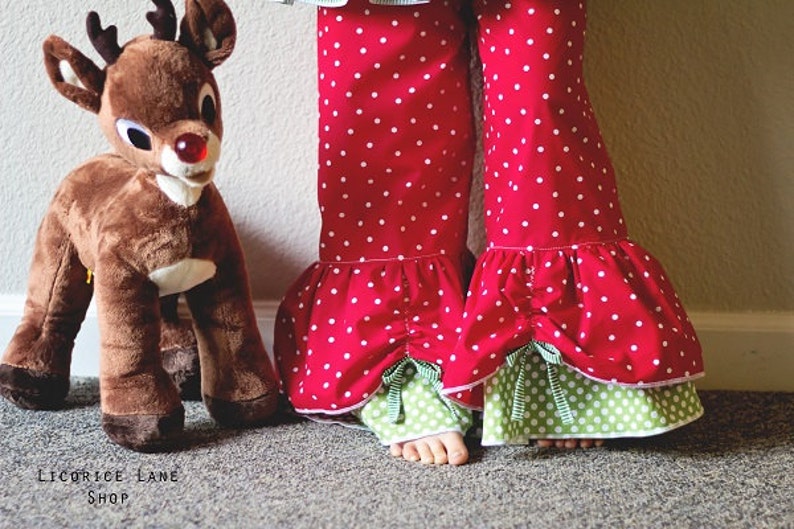 Opal's Peekaboo Ruffle Pants PDF Pattern Sizes 0/6m to 8 Kids image 2