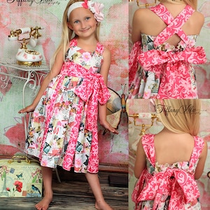 Gwen's Sweetheart Godet Dress PDF Pattern Size 6-12 Months to 8 Kids ...