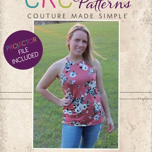 Kaitlyn&#39;s Women&#39;s Tank Top and Dress PDF Pattern Sizes XXS to 4X Adults | Women | Boutique Style | A0 and Projector File